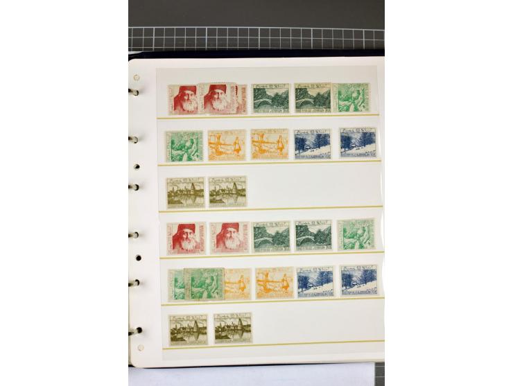1863/1923, umfangreiche ungebrauchte/postfrische und gestempelte Sammlung mit einigen Briefen, dabei Gebührenmarken, Wenden, 