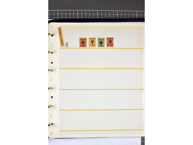 1863/1923, umfangreiche ungebrauchte/postfrische und gestempelte Sammlung mit einigen Briefen, dabei Gebührenmarken, Wenden, 