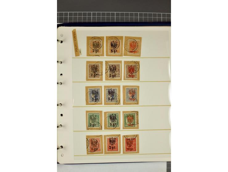 1863/1923, umfangreiche ungebrauchte/postfrische und gestempelte Sammlung mit einigen Briefen, dabei Gebührenmarken, Wenden, 