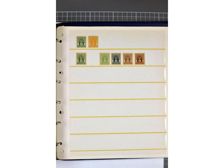 1863/1923, umfangreiche ungebrauchte/postfrische und gestempelte Sammlung mit einigen Briefen, dabei Gebührenmarken, Wenden, 
