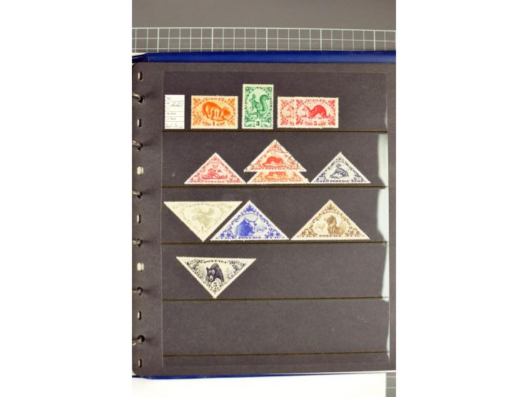 1863/1923, umfangreiche ungebrauchte/postfrische und gestempelte Sammlung mit einigen Briefen, dabei Gebührenmarken, Wenden, 