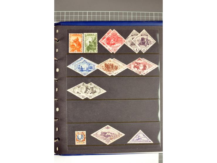 1863/1923, umfangreiche ungebrauchte/postfrische und gestempelte Sammlung mit einigen Briefen, dabei Gebührenmarken, Wenden, 