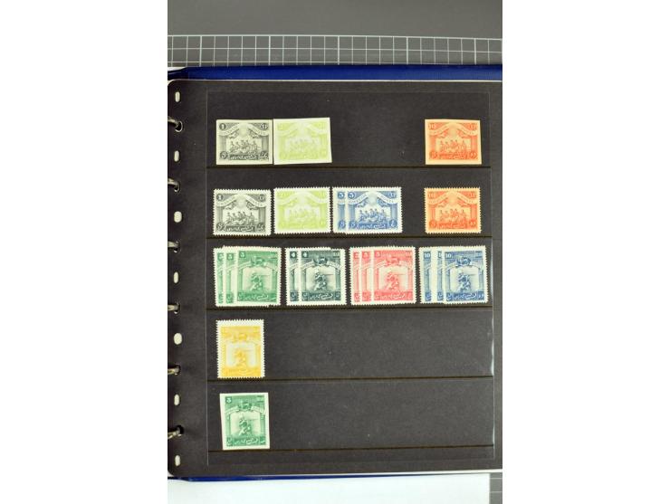 1863/1923, umfangreiche ungebrauchte/postfrische und gestempelte Sammlung mit einigen Briefen, dabei Gebührenmarken, Wenden, 