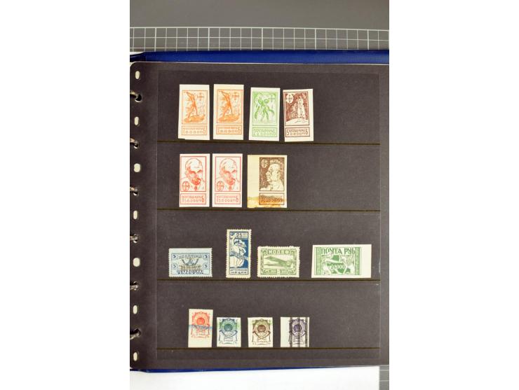 1863/1923, umfangreiche ungebrauchte/postfrische und gestempelte Sammlung mit einigen Briefen, dabei Gebührenmarken, Wenden, 