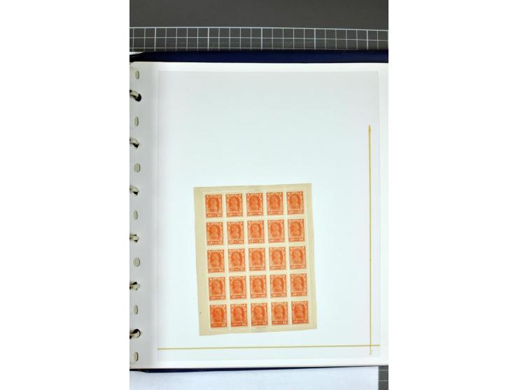 1863/1923, umfangreiche ungebrauchte/postfrische und gestempelte Sammlung mit einigen Briefen, dabei Gebührenmarken, Wenden, 