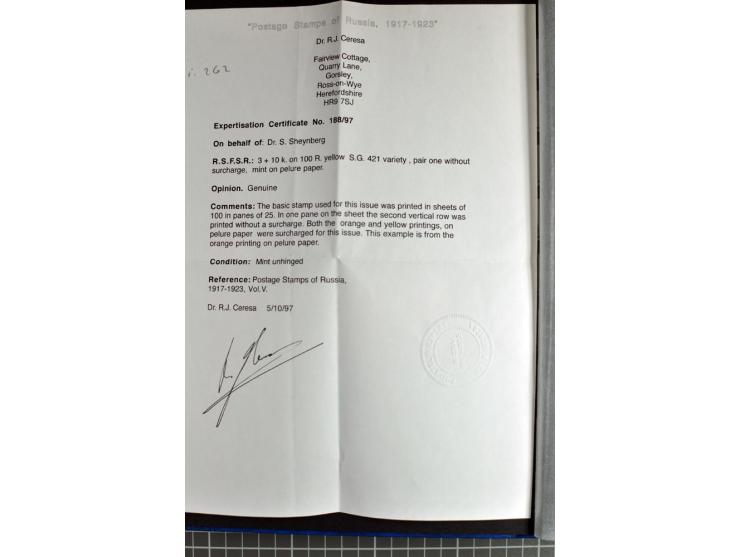 1922/91, enorm gehaltvolle, fast nur postfrische Sammlung mit nur besseren Werten und vielen Seltenheiten, dabei u.a Mi.-Nr. 