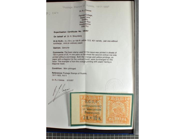 1922/91, enorm gehaltvolle, fast nur postfrische Sammlung mit nur besseren Werten und vielen Seltenheiten, dabei u.a Mi.-Nr. 