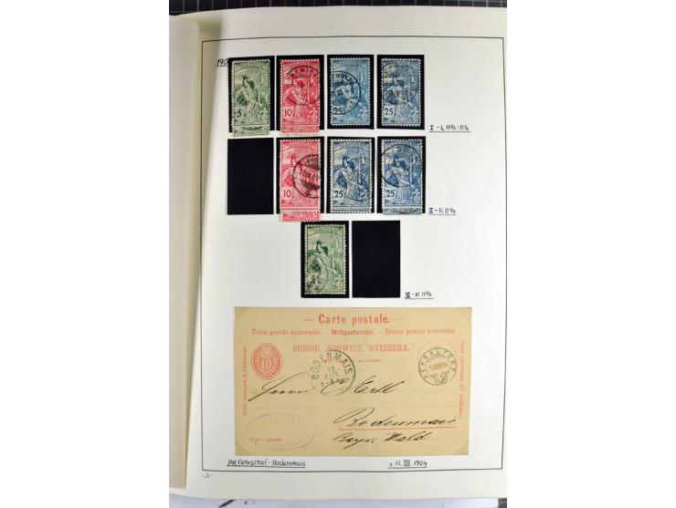 1852/2009, sehr schöne gestempelte Sammlung mit etlichen Briefen, vor 1900 gut besetzt mit verschiedenen Farben und Zähnungen