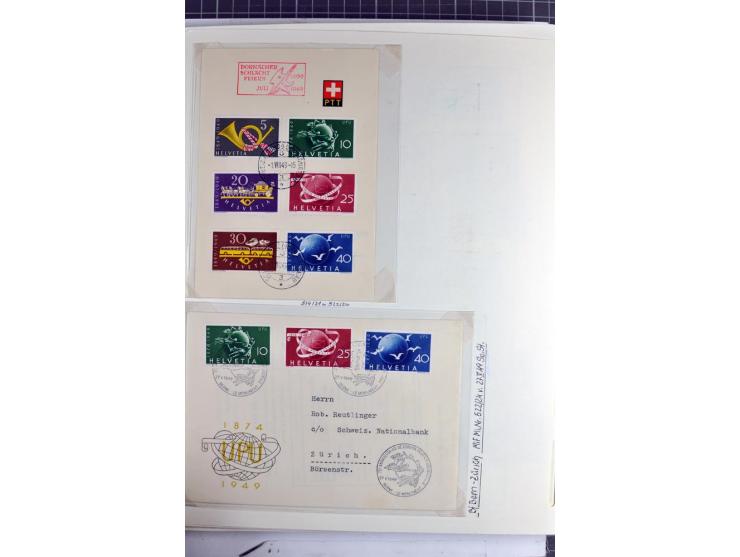 1852/2009, sehr schöne gestempelte Sammlung mit etlichen Briefen, vor 1900 gut besetzt mit verschiedenen Farben und Zähnungen