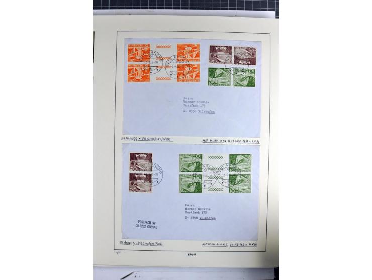 1852/2009, sehr schöne gestempelte Sammlung mit etlichen Briefen, vor 1900 gut besetzt mit verschiedenen Farben und Zähnungen