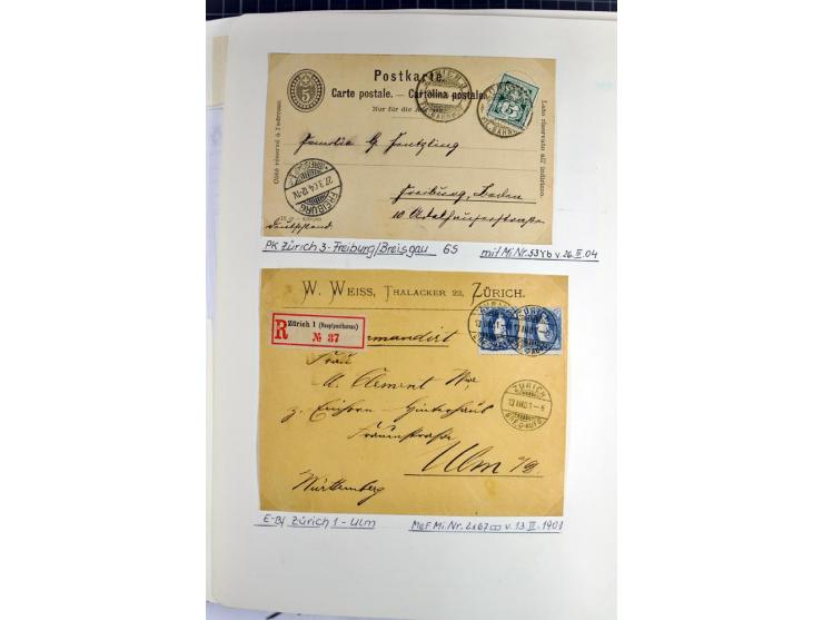 1852/2009, sehr schöne gestempelte Sammlung mit etlichen Briefen, vor 1900 gut besetzt mit verschiedenen Farben und Zähnungen
