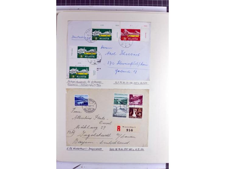 1852/2009, sehr schöne gestempelte Sammlung mit etlichen Briefen, vor 1900 gut besetzt mit verschiedenen Farben und Zähnungen