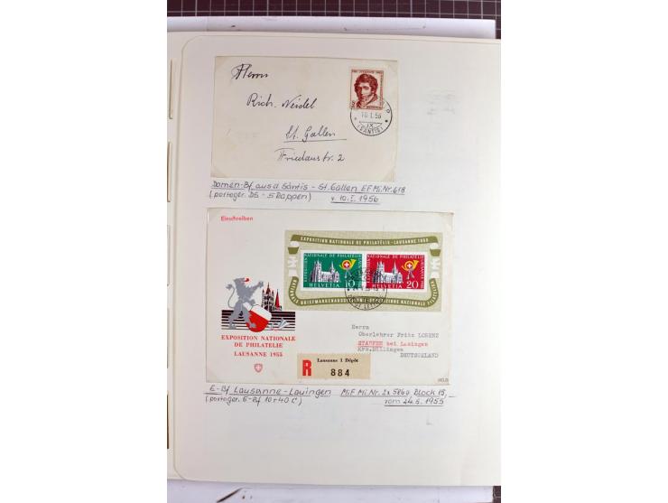 1852/2009, sehr schöne gestempelte Sammlung mit etlichen Briefen, vor 1900 gut besetzt mit verschiedenen Farben und Zähnungen