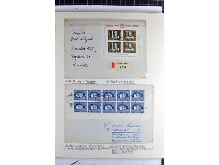 1852/2009, sehr schöne gestempelte Sammlung mit etlichen Briefen, vor 1900 gut besetzt mit verschiedenen Farben und Zähnungen