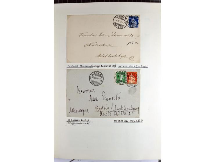 1852/2009, sehr schöne gestempelte Sammlung mit etlichen Briefen, vor 1900 gut besetzt mit verschiedenen Farben und Zähnungen