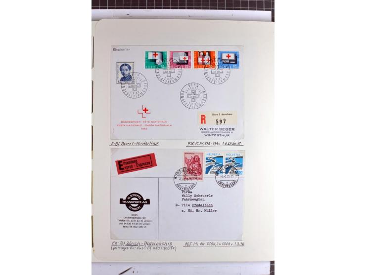 1852/2009, sehr schöne gestempelte Sammlung mit etlichen Briefen, vor 1900 gut besetzt mit verschiedenen Farben und Zähnungen