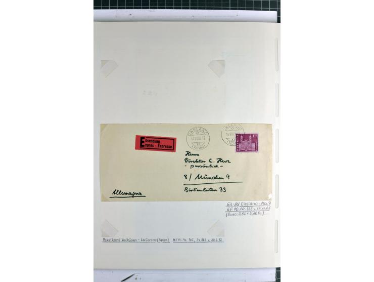 1852/2009, sehr schöne gestempelte Sammlung mit etlichen Briefen, vor 1900 gut besetzt mit verschiedenen Farben und Zähnungen