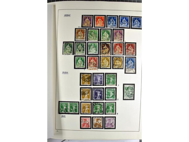 1852/2009, sehr schöne gestempelte Sammlung mit etlichen Briefen, vor 1900 gut besetzt mit verschiedenen Farben und Zähnungen