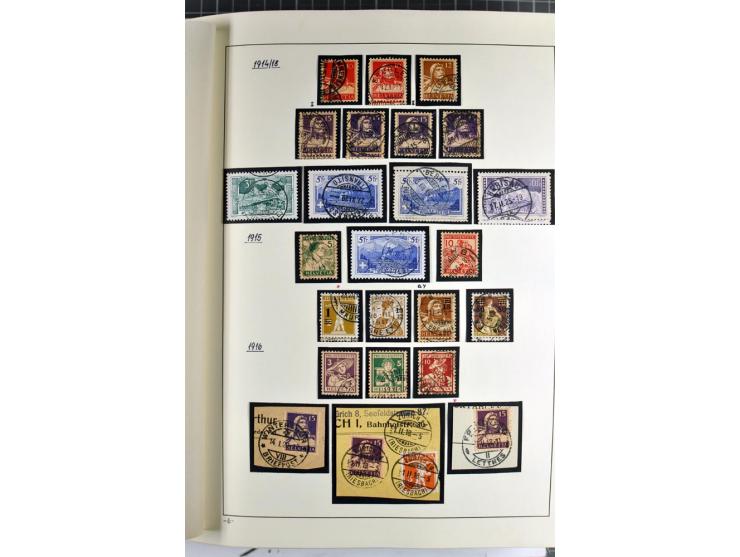 1852/2009, sehr schöne gestempelte Sammlung mit etlichen Briefen, vor 1900 gut besetzt mit verschiedenen Farben und Zähnungen