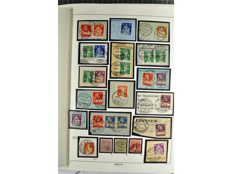 1852/2009, sehr schöne gestempelte Sammlung mit etlichen Briefen, vor 1900 gut besetzt mit verschiedenen Farben und Zähnungen