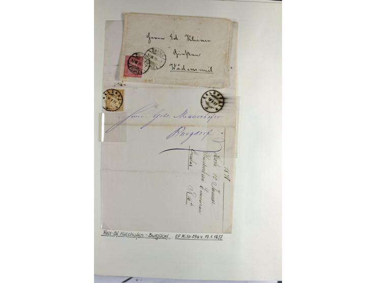 1852/2009, sehr schöne gestempelte Sammlung mit etlichen Briefen, vor 1900 gut besetzt mit verschiedenen Farben und Zähnungen