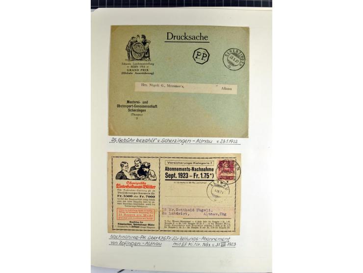 1852/2009, sehr schöne gestempelte Sammlung mit etlichen Briefen, vor 1900 gut besetzt mit verschiedenen Farben und Zähnungen