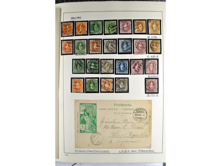 1852/2009, sehr schöne gestempelte Sammlung mit etlichen Briefen, vor 1900 gut besetzt mit verschiedenen Farben und Zähnungen