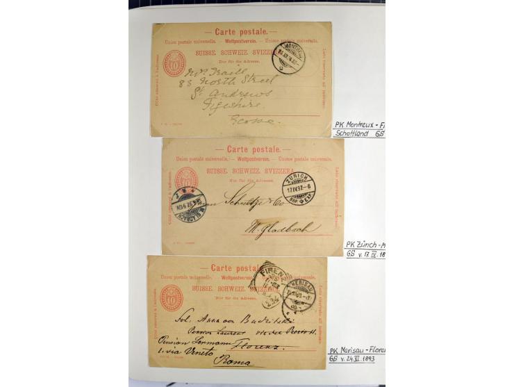 1852/2009, sehr schöne gestempelte Sammlung mit etlichen Briefen, vor 1900 gut besetzt mit verschiedenen Farben und Zähnungen