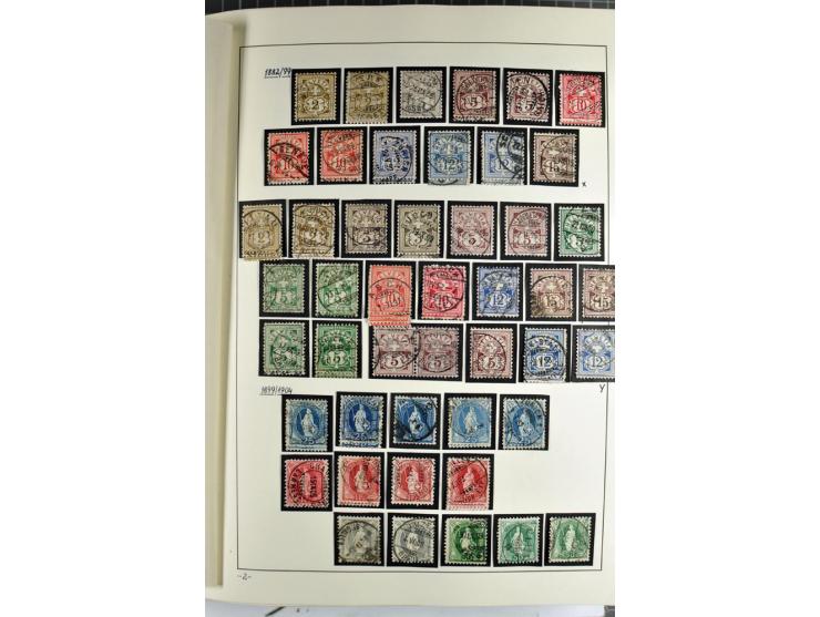 1852/2009, sehr schöne gestempelte Sammlung mit etlichen Briefen, vor 1900 gut besetzt mit verschiedenen Farben und Zähnungen