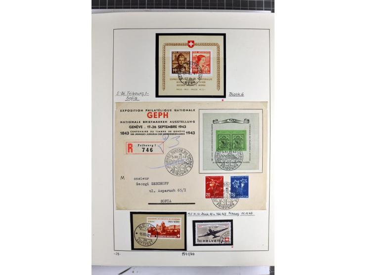 1852/2009, sehr schöne gestempelte Sammlung mit etlichen Briefen, vor 1900 gut besetzt mit verschiedenen Farben und Zähnungen