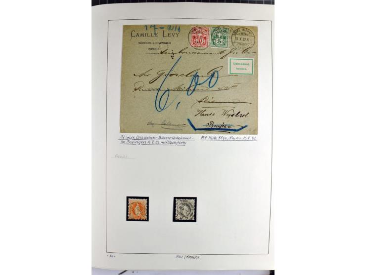 1852/2009, sehr schöne gestempelte Sammlung mit etlichen Briefen, vor 1900 gut besetzt mit verschiedenen Farben und Zähnungen