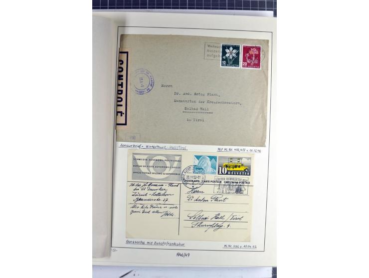 1852/2009, sehr schöne gestempelte Sammlung mit etlichen Briefen, vor 1900 gut besetzt mit verschiedenen Farben und Zähnungen