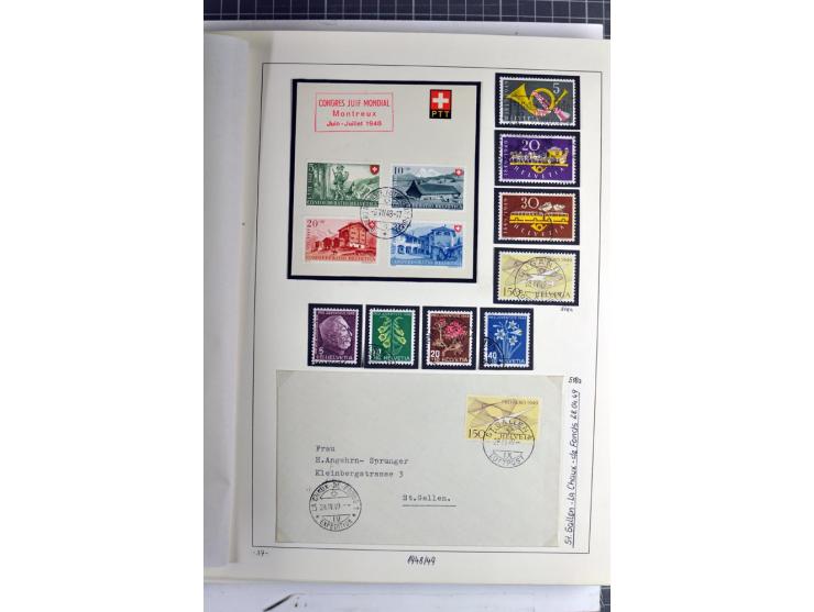 1852/2009, sehr schöne gestempelte Sammlung mit etlichen Briefen, vor 1900 gut besetzt mit verschiedenen Farben und Zähnungen