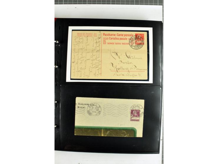 1870/2000, umfangreiche Sammlung Ganzsachen mit einigen hundert Stück in 2 Alben, dabei dekorative Privat-Ganzsachen, Luftpos