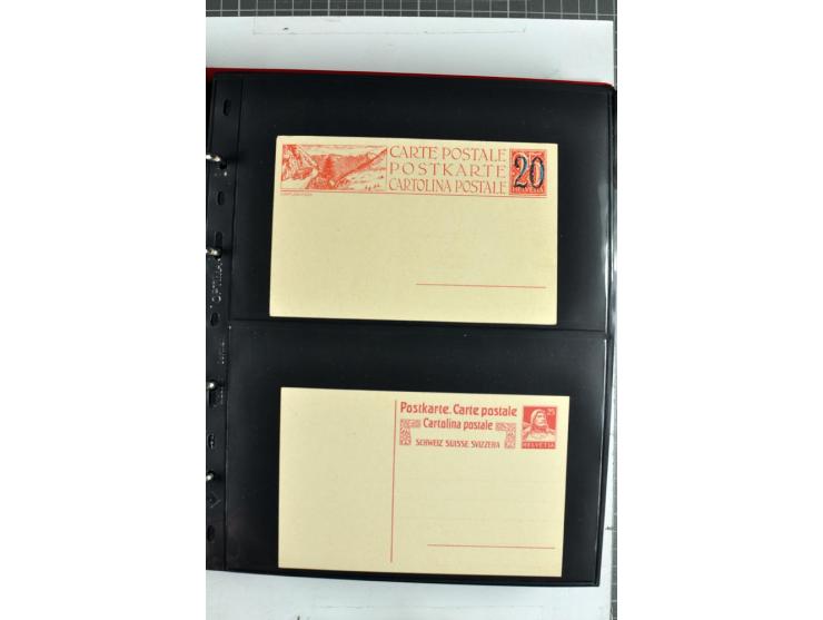 1870/2000, umfangreiche Sammlung Ganzsachen mit einigen hundert Stück in 2 Alben, dabei dekorative Privat-Ganzsachen, Luftpos