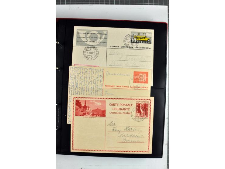 1870/2000, umfangreiche Sammlung Ganzsachen mit einigen hundert Stück in 2 Alben, dabei dekorative Privat-Ganzsachen, Luftpos