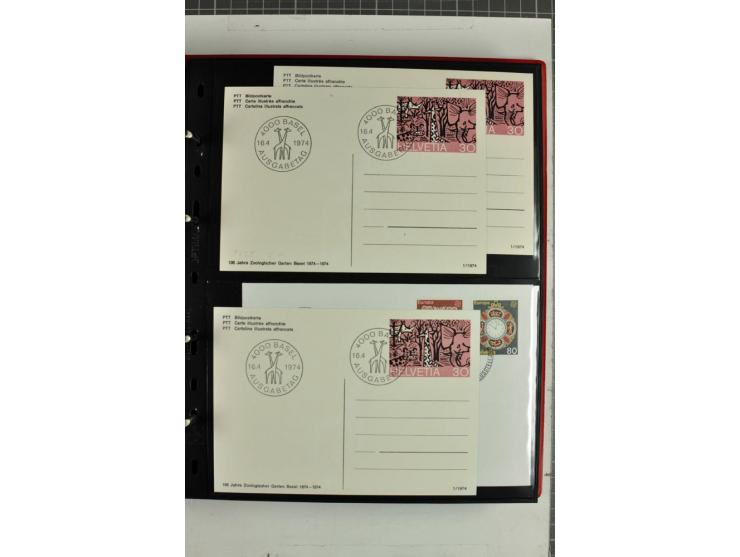 1870/2000, umfangreiche Sammlung Ganzsachen mit einigen hundert Stück in 2 Alben, dabei dekorative Privat-Ganzsachen, Luftpos