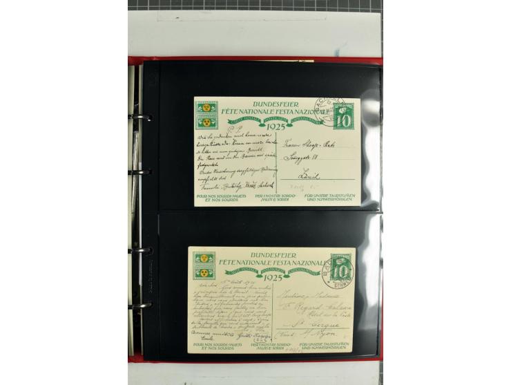 1870/2000, umfangreiche Sammlung Ganzsachen mit einigen hundert Stück in 2 Alben, dabei dekorative Privat-Ganzsachen, Luftpos