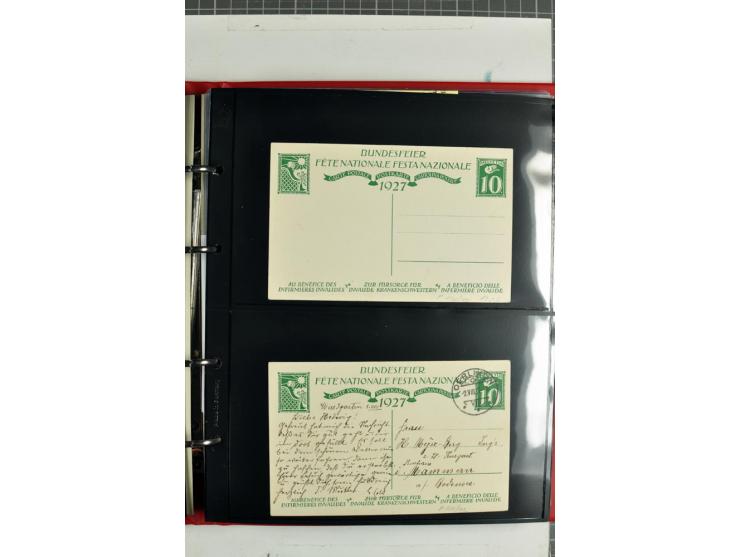 1870/2000, umfangreiche Sammlung Ganzsachen mit einigen hundert Stück in 2 Alben, dabei dekorative Privat-Ganzsachen, Luftpos