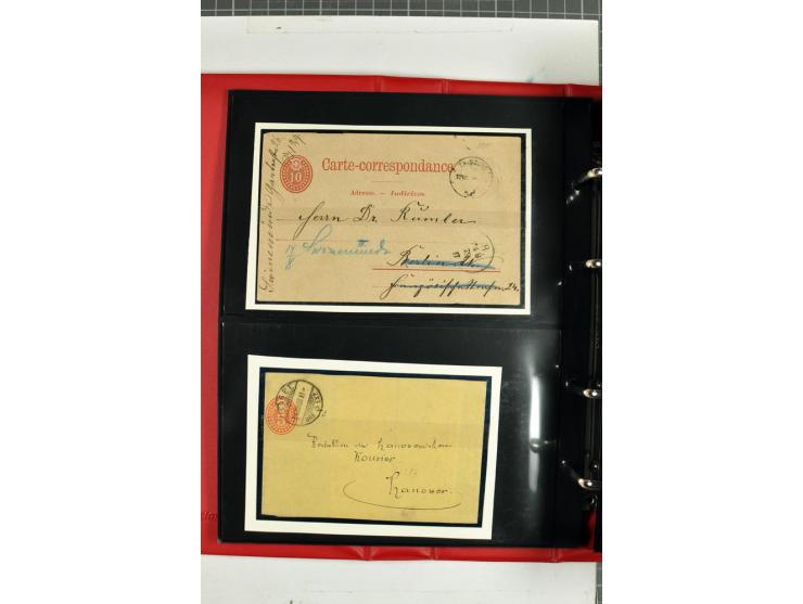1870/2000, umfangreiche Sammlung Ganzsachen mit einigen hundert Stück in 2 Alben, dabei dekorative Privat-Ganzsachen, Luftpos
