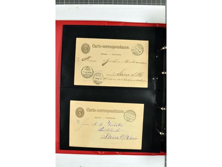 1870/2000, umfangreiche Sammlung Ganzsachen mit einigen hundert Stück in 2 Alben, dabei dekorative Privat-Ganzsachen, Luftpos