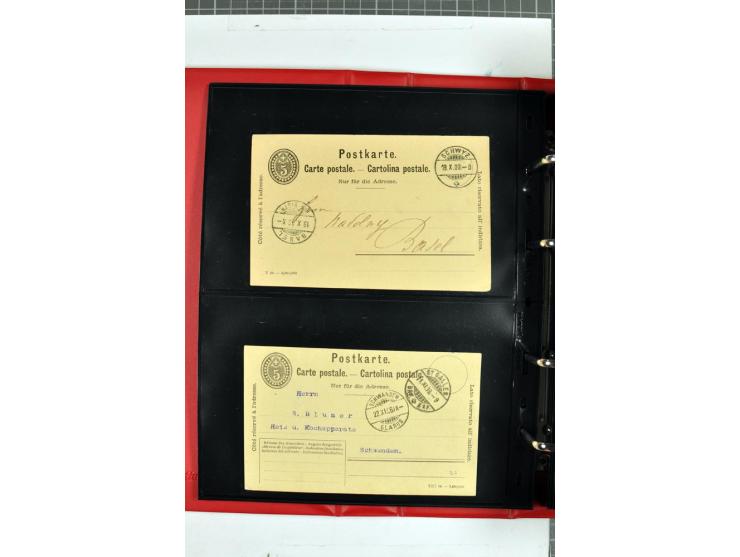 1870/2000, umfangreiche Sammlung Ganzsachen mit einigen hundert Stück in 2 Alben, dabei dekorative Privat-Ganzsachen, Luftpos
