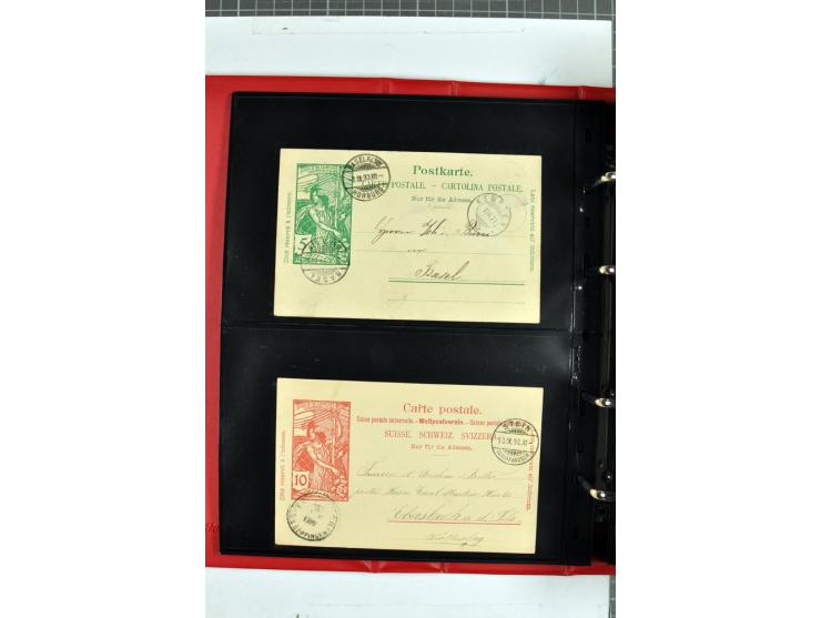 1870/2000, umfangreiche Sammlung Ganzsachen mit einigen hundert Stück in 2 Alben, dabei dekorative Privat-Ganzsachen, Luftpos