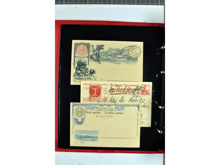 1870/2000, umfangreiche Sammlung Ganzsachen mit einigen hundert Stück in 2 Alben, dabei dekorative Privat-Ganzsachen, Luftpos