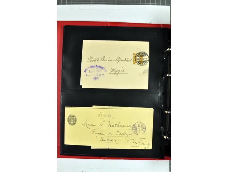 1870/2000, umfangreiche Sammlung Ganzsachen mit einigen hundert Stück in 2 Alben, dabei dekorative Privat-Ganzsachen, Luftpos