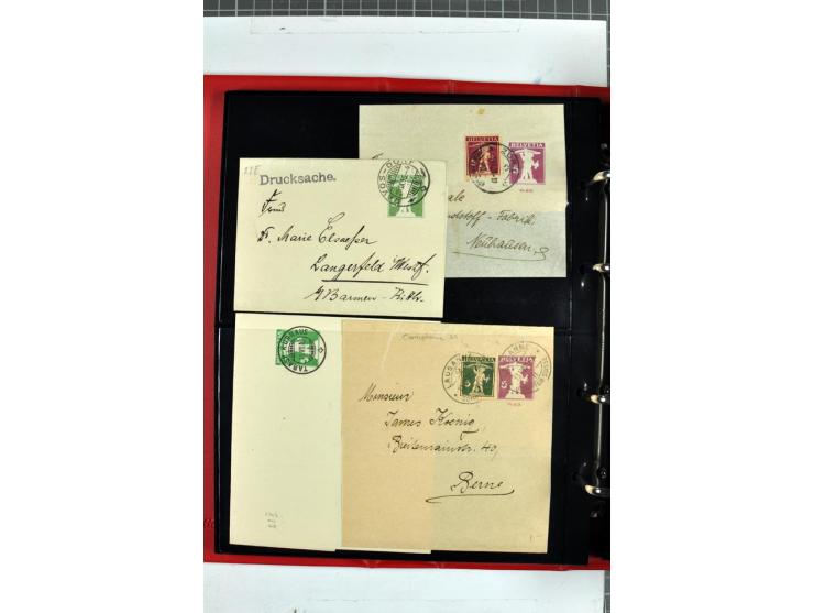 1870/2000, umfangreiche Sammlung Ganzsachen mit einigen hundert Stück in 2 Alben, dabei dekorative Privat-Ganzsachen, Luftpos