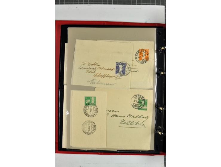 1870/2000, umfangreiche Sammlung Ganzsachen mit einigen hundert Stück in 2 Alben, dabei dekorative Privat-Ganzsachen, Luftpos