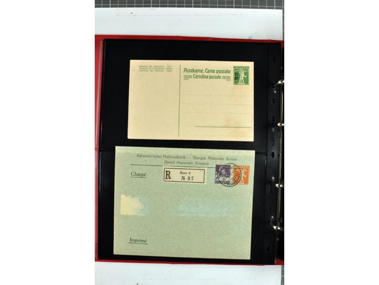 1870/2000, umfangreiche Sammlung Ganzsachen mit einigen hundert Stück in 2 Alben, dabei dekorative Privat-Ganzsachen, Luftpos