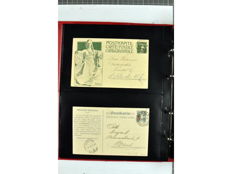 1870/2000, umfangreiche Sammlung Ganzsachen mit einigen hundert Stück in 2 Alben, dabei dekorative Privat-Ganzsachen, Luftpos