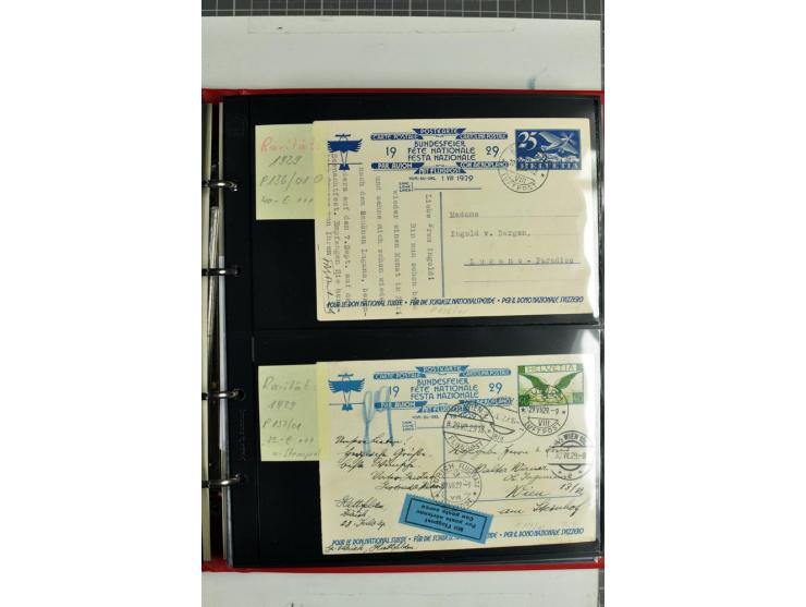 1870/2000, umfangreiche Sammlung Ganzsachen mit einigen hundert Stück in 2 Alben, dabei dekorative Privat-Ganzsachen, Luftpos